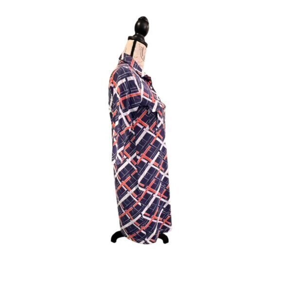 TUCKERNUCK PERSIFOR WINPENNY DRESS Geometric Preppy SIZE‎ SMALL EUC $228 RETAIL - Picture 5 of 12